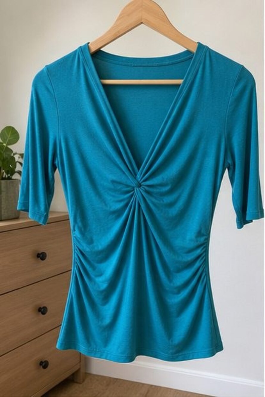 Olive Tie Neck Blouse